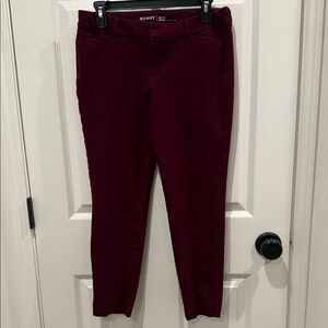 Old Navy Women's Pixie Pant Burgundy